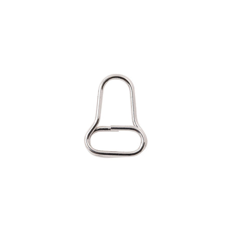 Mood Exclusive Italian Large Silver Open Bell-Shaped Metal Zipper Pull