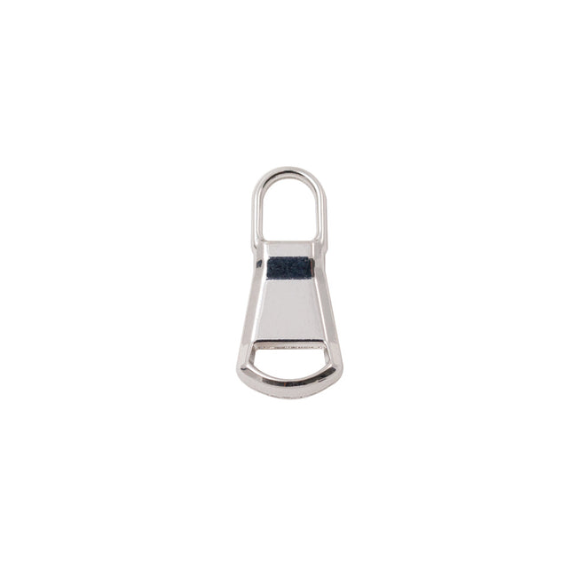 Mood Exclusive Italian Medium Silver Rounded Edge Metal Zipper Pull