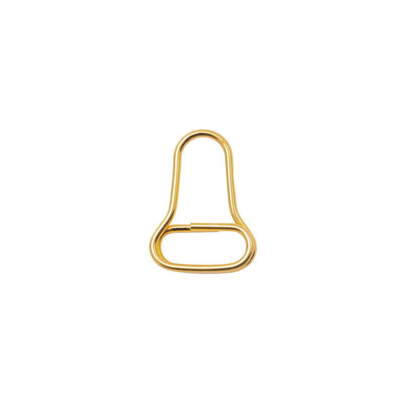Mood Exclusive Italian Small Gold Open Bell-Shaped Metal Zipper Pull
