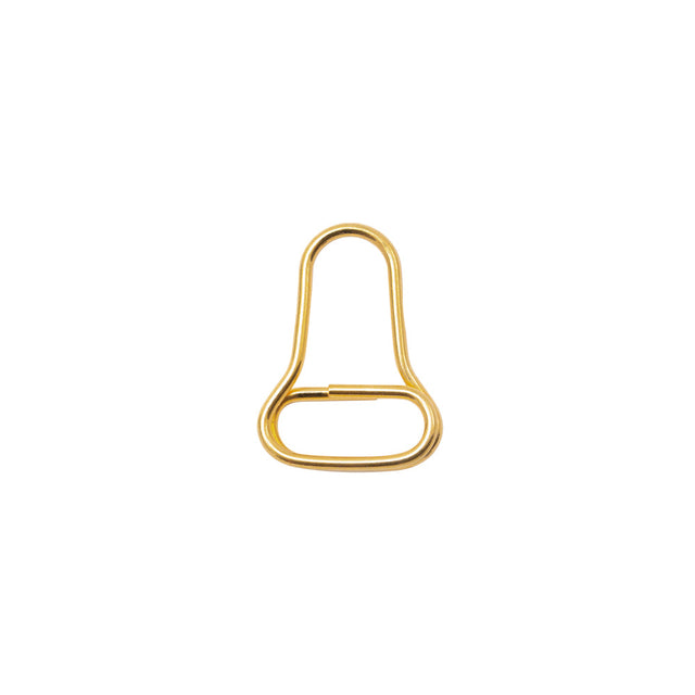 Mood Exclusive Italian Small Gold Open Bell-Shaped Metal Zipper Pull