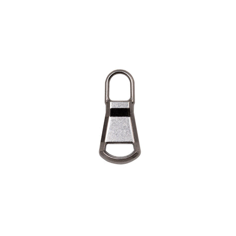 Mood Exclusive Italian Medium Gunmetal Rounded Edge Metal Zipper Pull