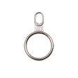 Mood Exclusive Italian Large Gunmetal Round Metal Zipper Pull