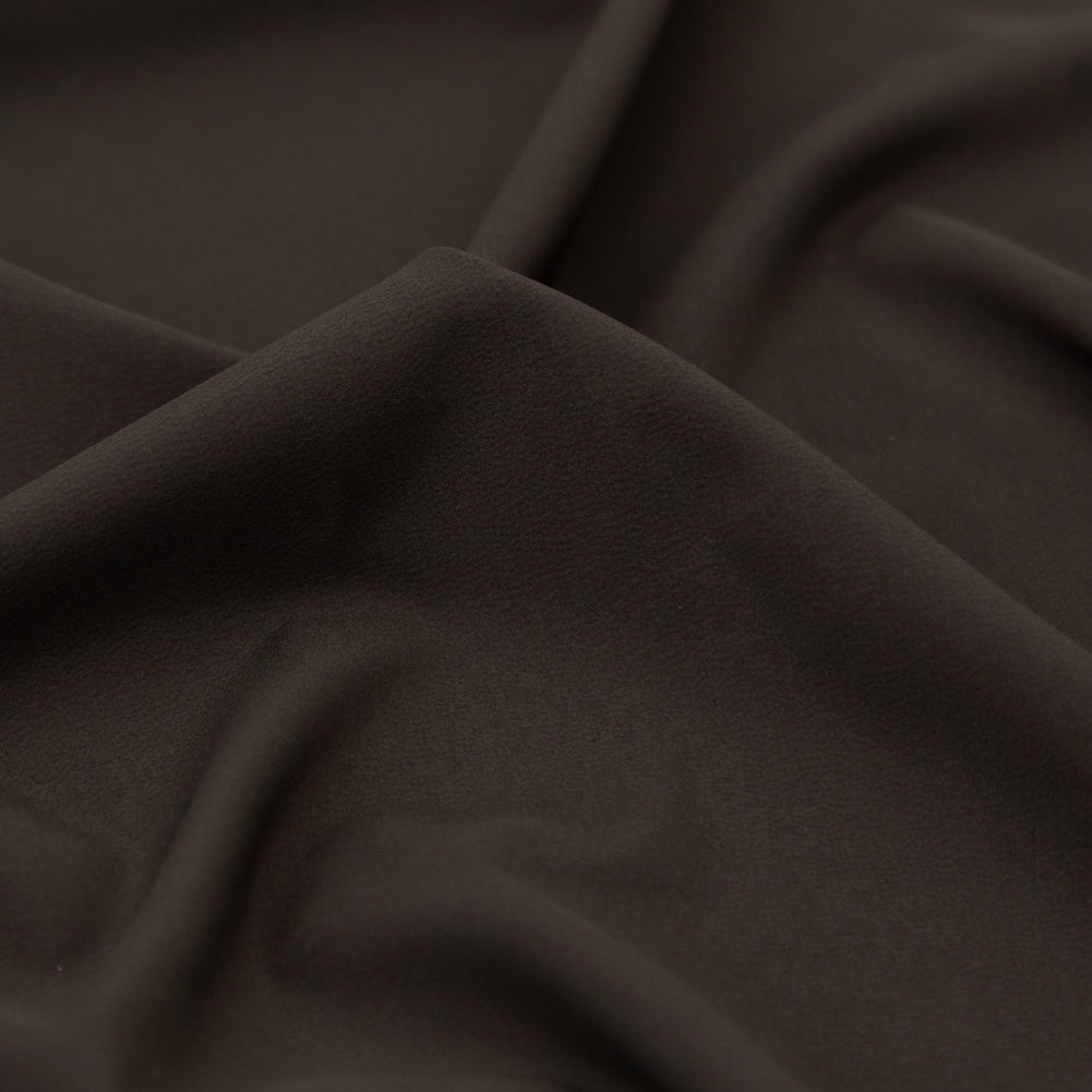 Theory Dark Cedar Stretch Polyester Crepe de Chine