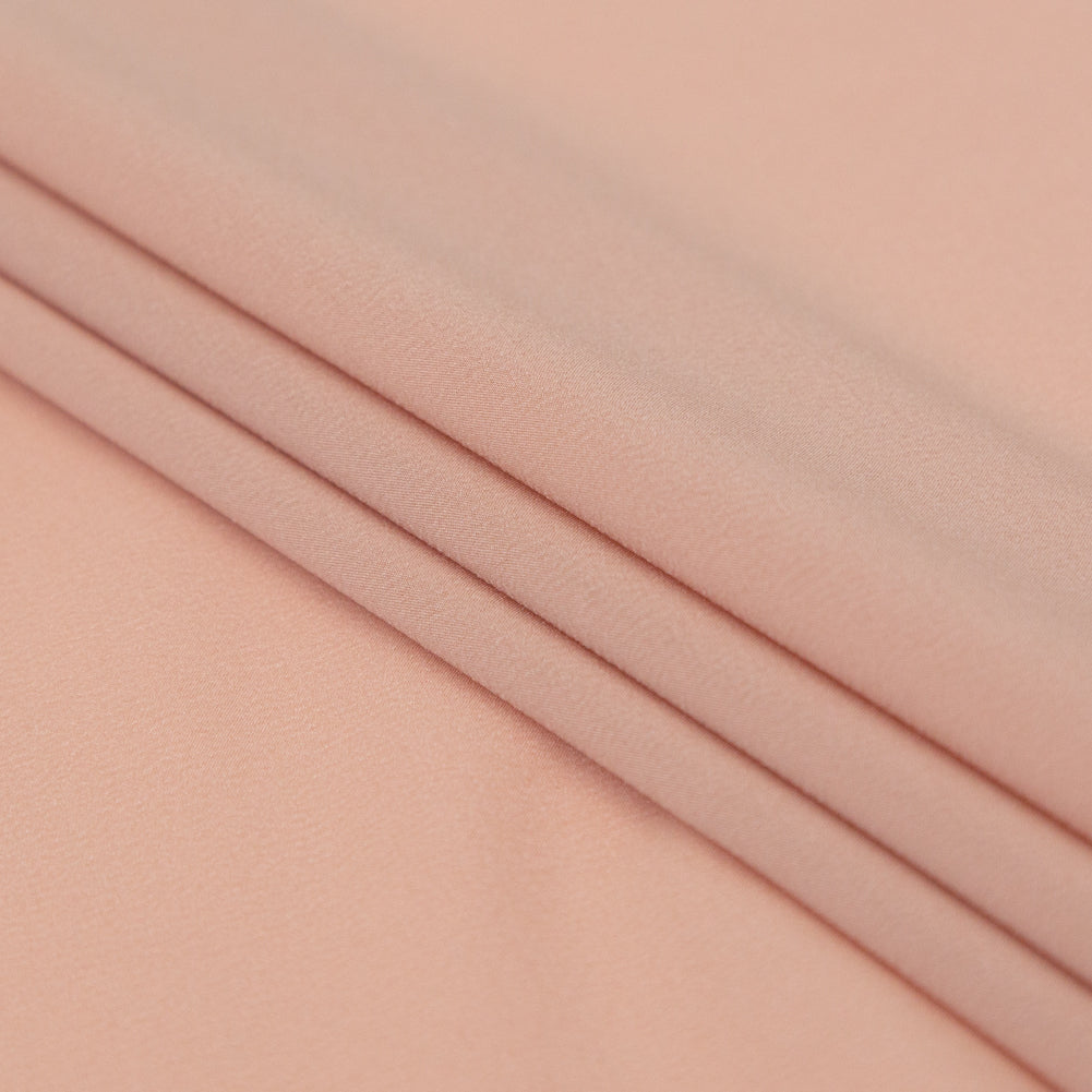 Theory Cameo Pink Stretch Polyester Crepe de Chine