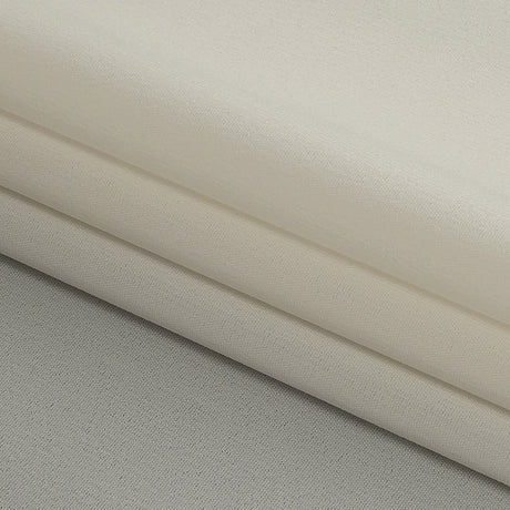 Cannoli Cream Lightweight Stretch Polyester Crepe