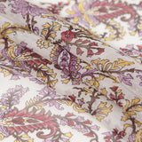 Elderberry, Solar Yellow and Sugar Swizzle Paisley Silk Chiffon