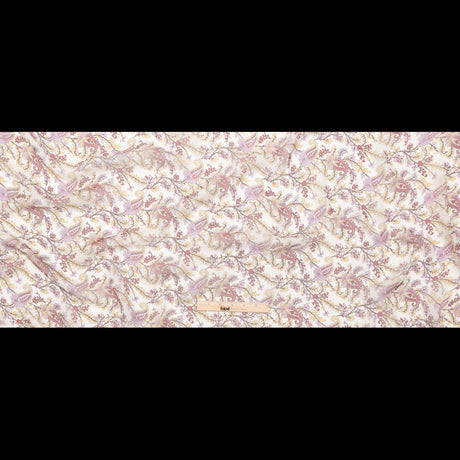 Elderberry, Solar Yellow and Sugar Swizzle Paisley Silk Chiffon