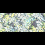 Green and Blue Reptilian Silk Chiffon
