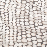 Black, Taupe and White Circles Silk Chiffon