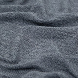 Italian Heathered Gray Creped Stretch Knit