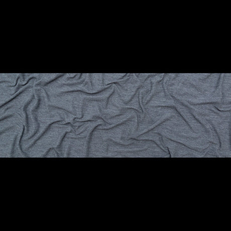 Italian Heathered Gray Creped Stretch Knit