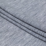 Italian Heathered Light Gray Creped Stretch Knit