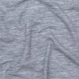 Italian Heathered Light Gray Creped Stretch Knit