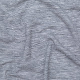 Italian Heathered Light Gray Creped Stretch Knit