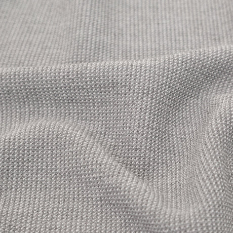 Italian Silver Ash Stretch Polyester Tweed