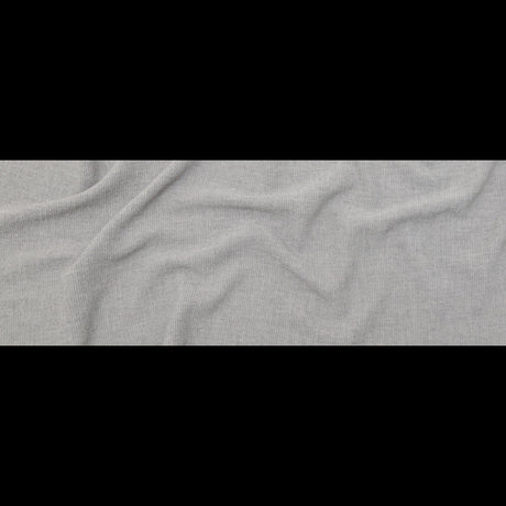 Italian Silver Ash Stretch Polyester Tweed