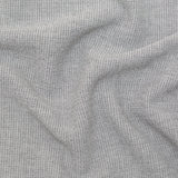 Italian Silver Ash Stretch Polyester Tweed