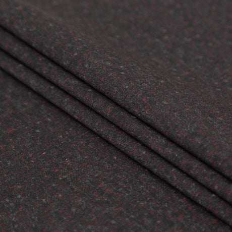 Italian Meteorite and Red Printed Ponte Knit