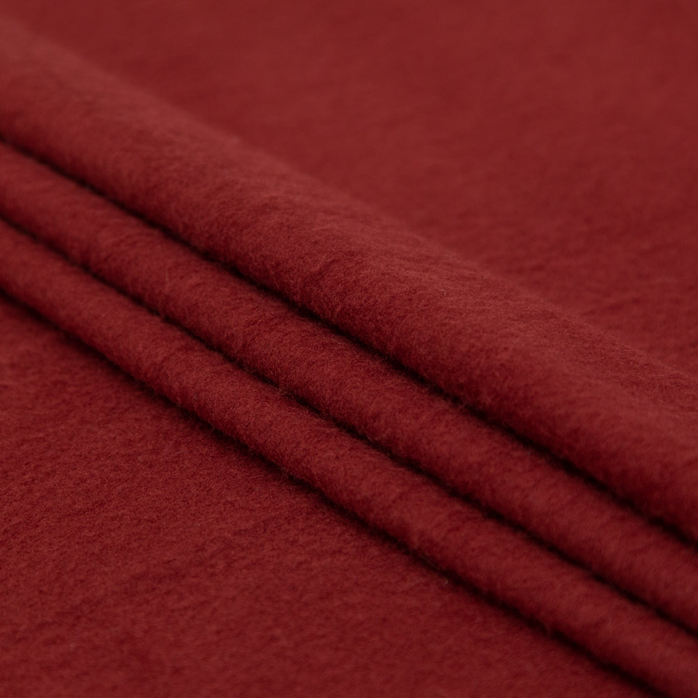 Italian Rust Stretch Knit Fleece