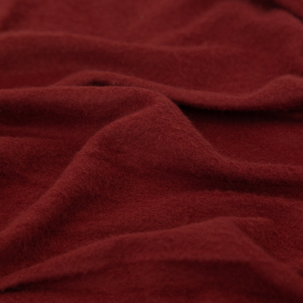 Italian Rust Stretch Knit Fleece