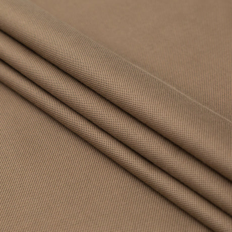 Italian Bonded Camel Pique and Black Jersey