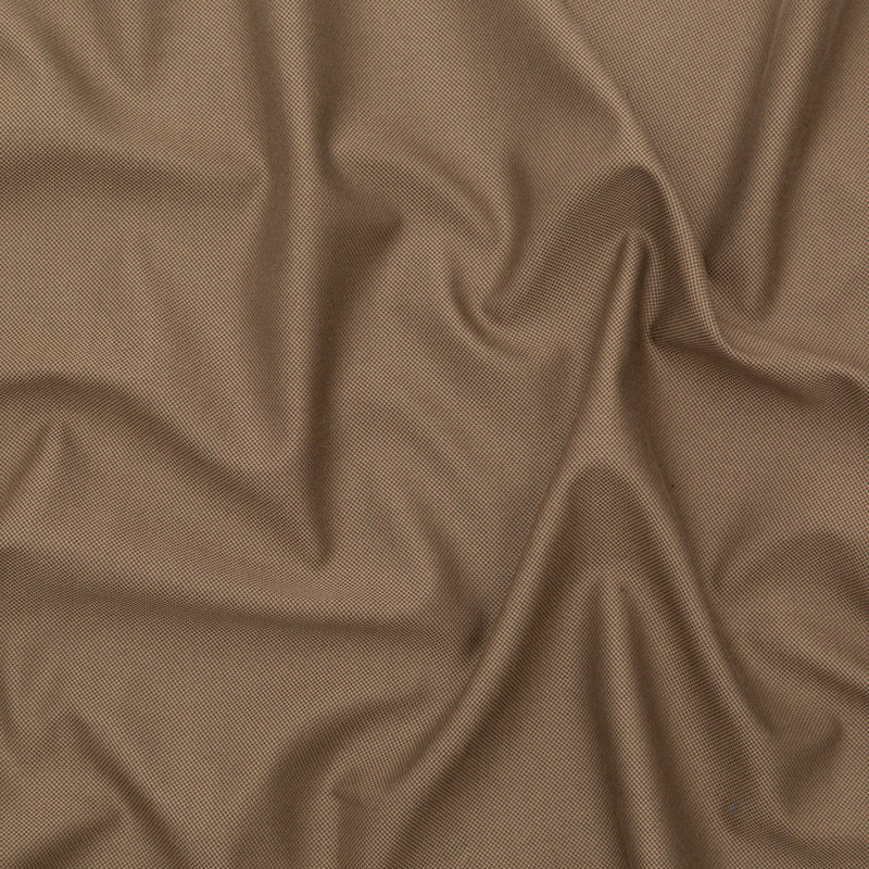 Italian Bonded Camel Pique and Black Jersey