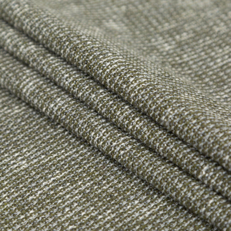 Italian Olive and White Heathered Stretch Knit
