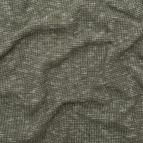 Italian Olive and White Heathered Stretch Knit