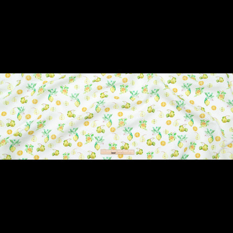 Pears, Oranges and Lemons Printed Linen Woven