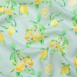 Lemons on Celadon Printed Linen Woven