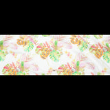 Avocado, Pineapples, Papaya and Coconuts Printed Ivory Linen Woven