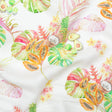 Avocado, Pineapples, Papaya and Coconuts Printed Ivory Linen Woven