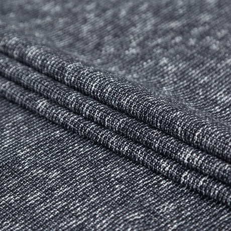 Italian Black and White Heathered Stretch Knit