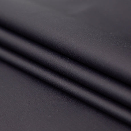 Italian Indigo Stretch Cotton Twill with a Waxy Laminate