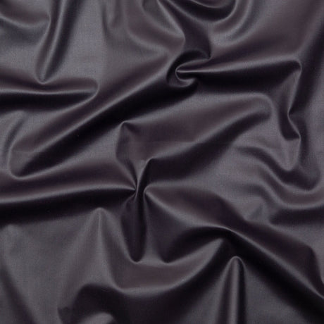 Italian Indigo Stretch Cotton Twill with a Waxy Laminate