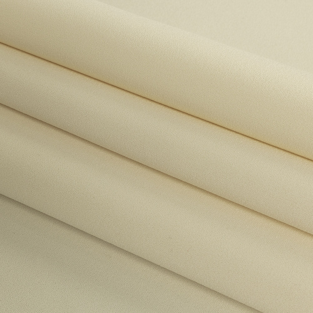 Vanilla Ice Polyester Bonded Crepe Double Cloth