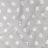 Off-White 3D Sunflower Embroidered Cotton Voile