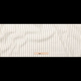 Stretch Linen - Metallic Silver and Black Stripes on White - Lindasol Collection