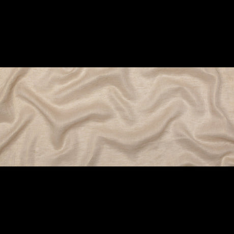 Linen Scrim with Metallic Foil - Gold on Oatmeal - Talatha Collection