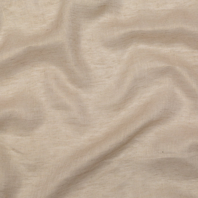 Linen Scrim with Metallic Foil - Gold on Oatmeal - Talatha Collection