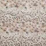 Candied Ginger, Chateau Gray and Golden Brown Abstract Silk Chiffon