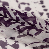 Blackberry Wine and Pumice Stone Abstract Silk Chiffon
