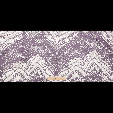 Blackberry Wine and Pumice Stone Abstract Silk Chiffon
