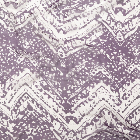 Blackberry Wine and Pumice Stone Abstract Silk Chiffon