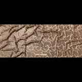 Mesh with Sequins - Metallic Bronze Cracking Spots on Dark Beige