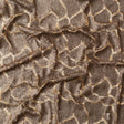 Mesh with Sequins - Metallic Bronze Cracking Spots on Dark Beige
