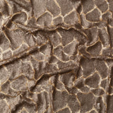 Mesh with Sequins - Metallic Bronze Cracking Spots on Dark Beige