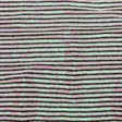 Netting with Baby Sequins - Flamingo Pink and Green Iridescent Stripes on White