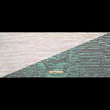 Netting with Baby Sequins - Green, Blue and Pink Iridescent Stripes on White