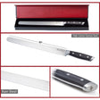 Saken 12" Hollow/Granton/Duo Edge Slicing Carving Knife, German Stainless Steel